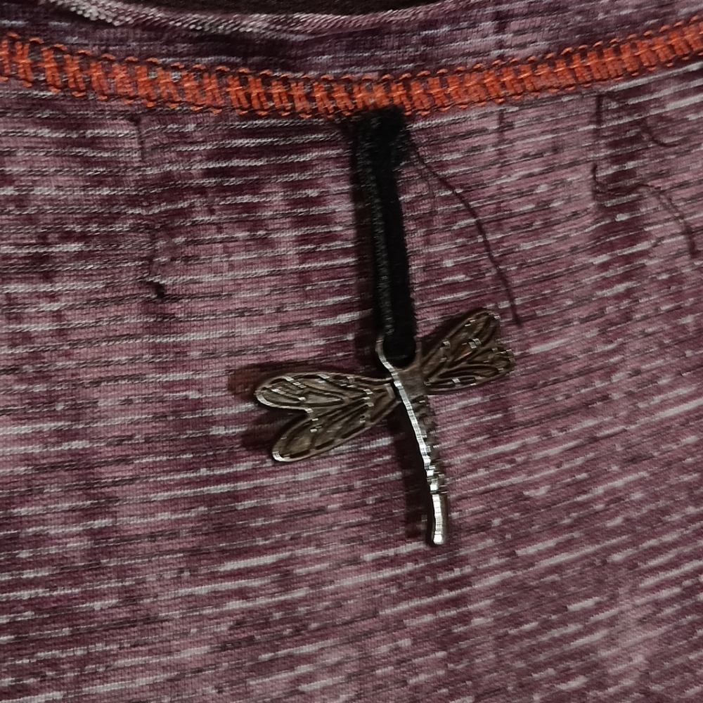 Kessley Mixed Media Tunnic Dress Lagenlook Art To Wear Size L - Picture 5 of 7